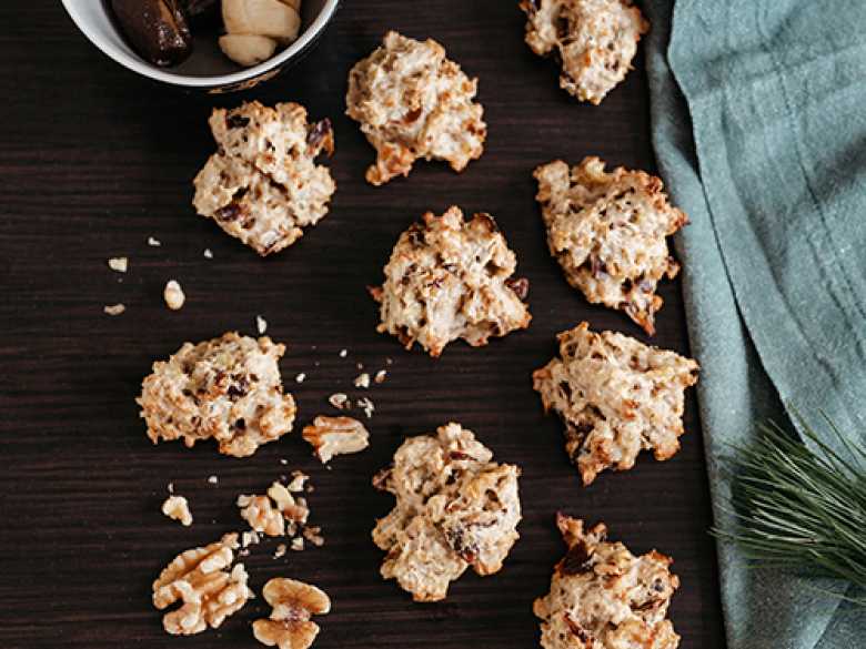 Zuckerfreie Bananen-Dattel-Walnuss-Kekse