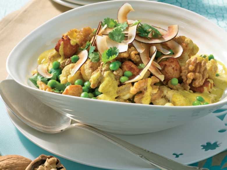 Blumenkohl-Curry mit Walnüssen