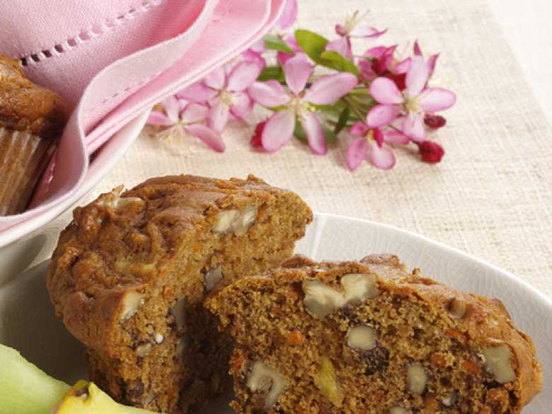 Karotten-Walnuss-Muffins